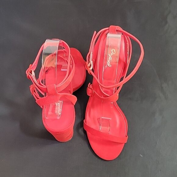 BRAND NEW QUPID POINTED TOE HIGH HEEL ADJUSTABLE BUCKLE ANKLE STRAP SANDAL - Picture 6 of 14